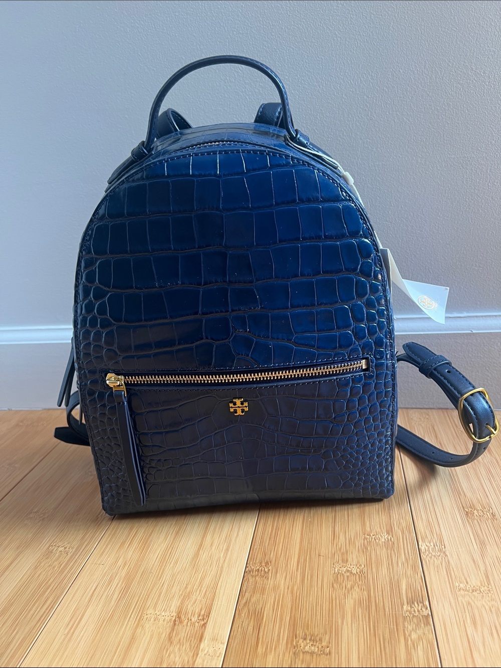 Tory Burch Croc Embossed Mini Backpack Women's Leather Backpack